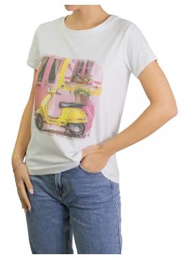 t shirt con stampa vespa
